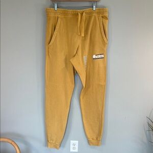 Men’s Sweatpant Joggers, South Dakota State Jackrabbits Logo XL, Mustard